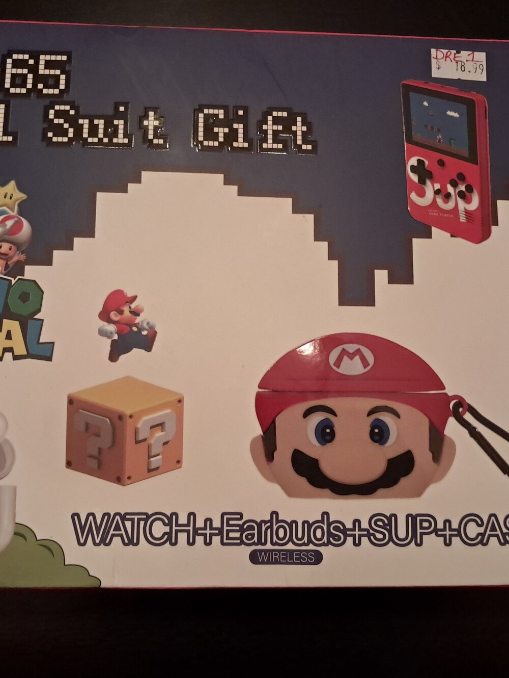 Mario-Themed Kids Wireless Watch & Game Toy - Red
